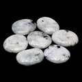 Rainbow Moonstone Flat Tumble Stone ~36-38mm