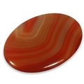 Red Banded Carnelian Palm Stone ~70x50mm