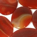 Red Carnelian Palm Stone ~70x50mm