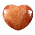 Red Fire Agate Crystal Heart ~45mm