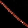 Red Goldstone Crystal Beads - 10mm Facet Roundel