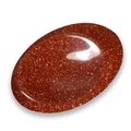 Red Goldstone Thumb Stone ~40mm