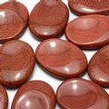 Red Goldstone Thumb Stone ~40mm
