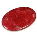 Red Howlite Palm Stone
