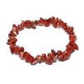 Red Jasper Gemstone Chip Bracelet