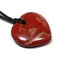 Red Jasper Heart Necklace 'Energy'