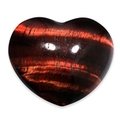 Red Tiger Eye Crystal Heart ~45mm