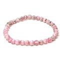 Rhodochrosite 6mm Round Bead Bracelet