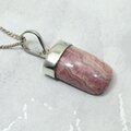 Rhodochrosite 925 Silver Pendant ~21mm