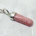 Rhodochrosite 925 Silver Pendant ~27mm