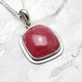 ATTRACTIVE Rhodochrosite & Silver Pendant - Freeform 23mm