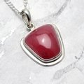 ATTRACTIVE Rhodochrosite & Silver Pendant - Freeform 24mm