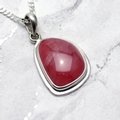 ATTRACTIVE Rhodochrosite & Silver Pendant - Freeform 25mm