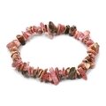 Rhodochrosite Gemstone Chip Bracelet