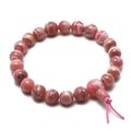 Rhodochrosite Power Bead Bracelet ~AA Grade