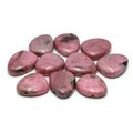 Rhodonite Drilled Tumble Stone