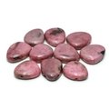 Rhodonite Drilled Tumble Stone