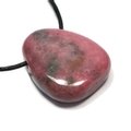 Rhodonite Drilled Tumble Stone