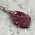 Rhodonite Healing Crystal 925 Silver Pendant ~26mm