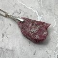 Rhodonite Healing Crystal 925 Silver Pendant ~32mm
