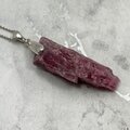 Rhodonite Healing Crystal 925 Silver Pendant ~34mm