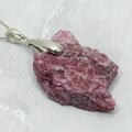 Rhodonite Healing Crystal 925 Silver Pendant ~40mm