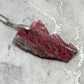 Rhodonite Healing Crystal 925 Silver Pendant ~46mm