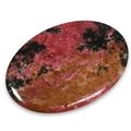 Rhodonite Palm Stone (Extra Grade) ~70x50mm