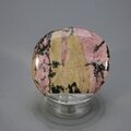 Rhodonite Polished Flat Tumblestone ~42mm