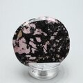 Rhodonite Polished Flat Tumblestone ~46mm
