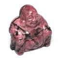 Rhodonite Sitting Buddha Statue