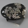 Rhodonite Snowflake Polished Stone ~58mm