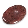 Rhodonite Thumb Stone ~40mm