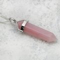 Rose Opal Double Terminating Point 925 Silver Pendant ~35mm