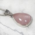 Rose Quartz 925 Silver Pendant ~19mm