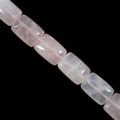 Madagascan Rose Quartz Crystal Beads - 25mm Rectangle