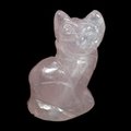 Rose Quartz Crystal Cat