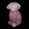 Rose Quartz Crystal Dog