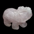 Rose Quartz Crystal Elephant