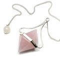 Rose Quartz Double Ended Pendulum