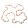 Rose Quartz Gemstone Chip Necklace ~ 35"