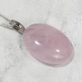 Rose Quartz Gemstone Pendant  ~27mm