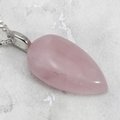 Rose Quartz Gemstone Pendant  ~30mm