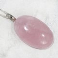 Rose Quartz Gemstone Pendant  ~34mm