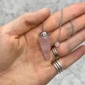 Rose Quartz Long Drop Pendulum