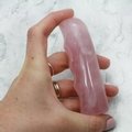 Rose Quartz Pro Grip Crystal Massage Wand ~100 x 30mm