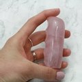 Rose Quartz Pro Grip Crystal Massage Wand ~80 x 30mm