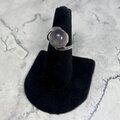 Rose Quartz Round 925 Sterling Silver Ring~7.75 US / P 1/2 UK