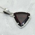 Rubellite 925 Silver Faceted Pendant ~18mm