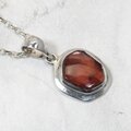 Rubellite (Pink Tourmaline) 925 Silver Pendant ~20mm